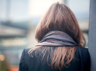 back of woman's head back of woman's head